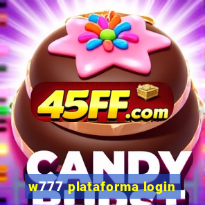w777 plataforma login